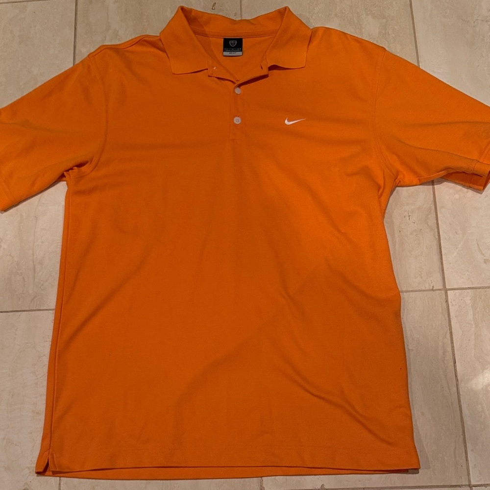 Vintage Orange Nike Dri Fit Golf/Polo Shirt: Like New